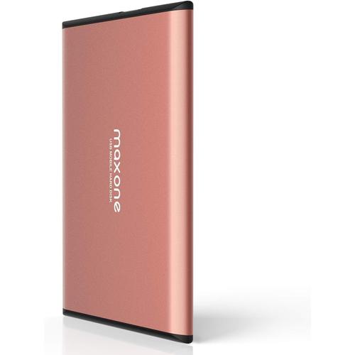 Rose Pink Disque Dur Externe Portable 250Go - 2.5'' USB 3.0 Ultra Fin Tout-Aluminium Stockage HDD pour PC, Mac, TV, Ordinateur de Bureau, Wii U, Windows(Rose Pink)