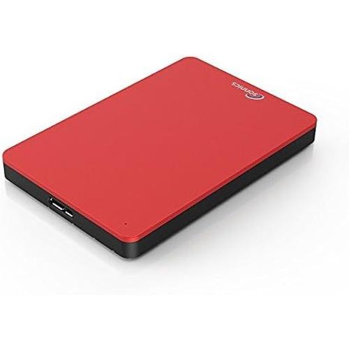 Rouge 640 GO Rouge Disque dur externe portable USB 3.0 Super rapide Vitesse de transfert pour une utilisation avec un PC Windows, Apple Mac, Xbox One et PS4