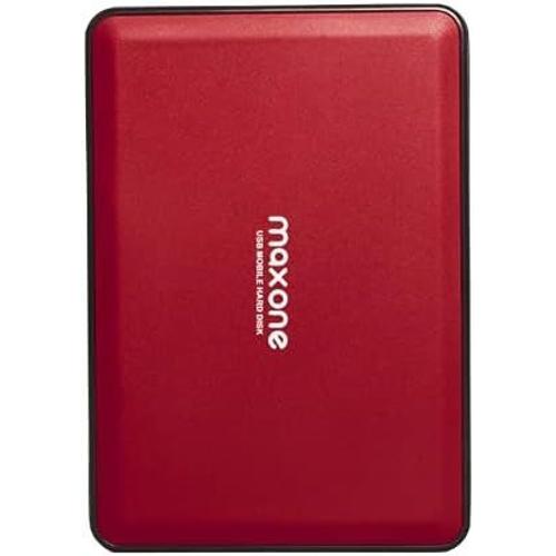 Red 500Go Disque Dur Externe Portable USB3.0 SATA HDD de Stockage pour PC de Bureau, Ordinateur Portable, MacBook, Chromebook Rouge. (500GB, Red)