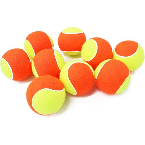 9 Pcs-Orange Tennis Balls Trainer Rebound Mousse Sponge Antistress Balls Softball Jaune, Balles De Jeu Pour Chien De Compagnie, Balles De Tennis D'entraînement À Rebond Élevé Pour Chiens