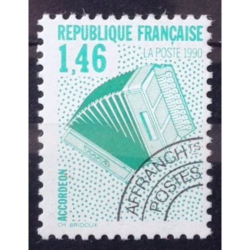 Préoblitéré Instruments De Musique - Accordéon 1,46 Vert (Impeccable N° 206) Neuf** Luxe (= Sans Trace De Charnière) - France Année 1990 - N29140