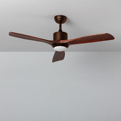 Ventilateur de plafond silencieux Forest Marron 132cm Moteur DC Sans lumière Télécommande Non