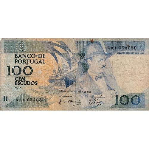 Billet Du Portugal 1986 100 Escudos