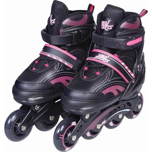 New Sports Inline Skate Abec 7 Noir Rose, Taille 39 - 42