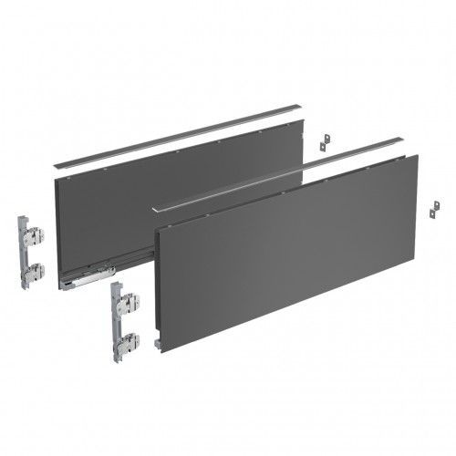 Kit tiroir casserolier AvanTech YOU - hauteur 187 mm - L500 mm - Anthracite HETTICH