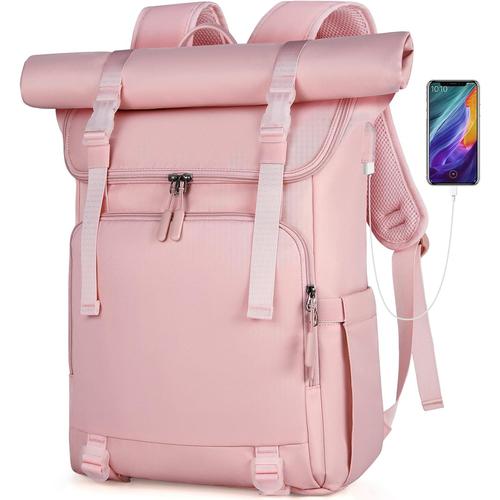 Sac ¿¿ Dos Homme Femme Sac a Dos pour Ordinateur Portable 17 Pouces Sac ¿¿ Dos de Voyage R¿¿sistant ¿¿ L'eau Grand avec Port de USB pour Travail L'¿¿cole Randonn¿¿e Loisirs