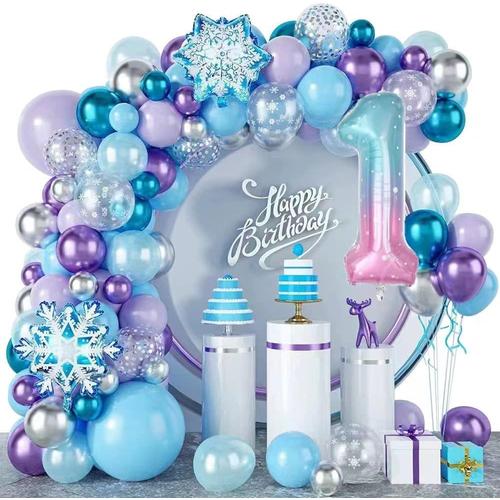 D¿¿Coration Anniversaire Frozen 1 Ans,Ballon Anniversaire Reine Des Neiges,Frozen D¿¿Coration Anniversaire,Frozen Ballon Decoration,1 Ans Frozen Ballon Decoration