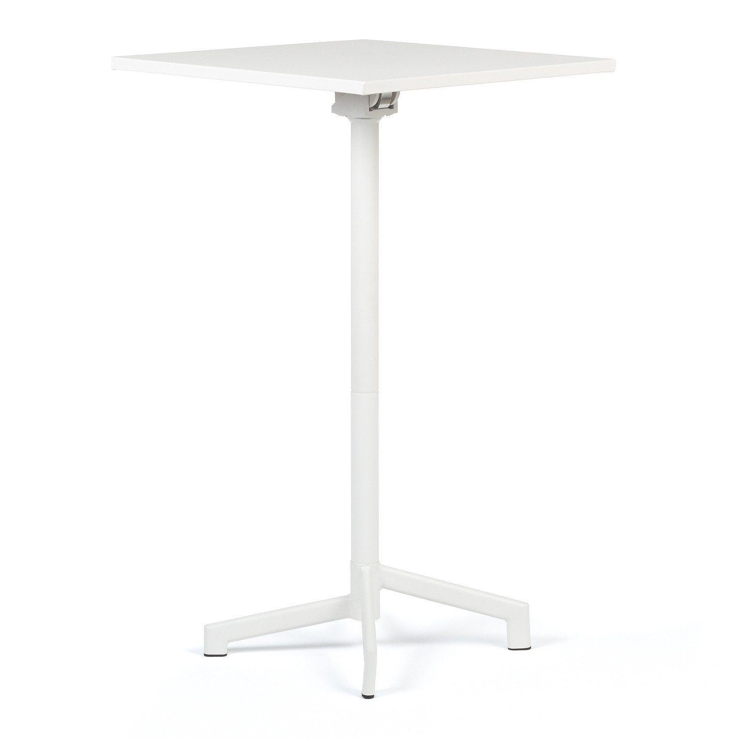 Table de Bar Pliante et Convertible en 2 Hauteurs en Acier (Ø59,5 cm) Dely  - SKLUM