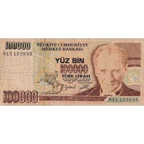 Billet Turquie 1970 100 0000 Lira
