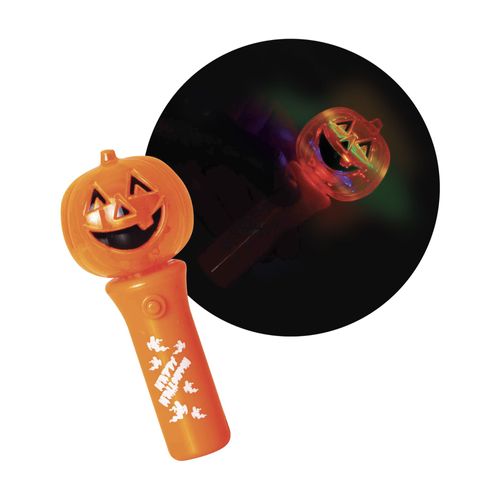 Torche Spinner Lumineux Citrouille 12x5 Cm