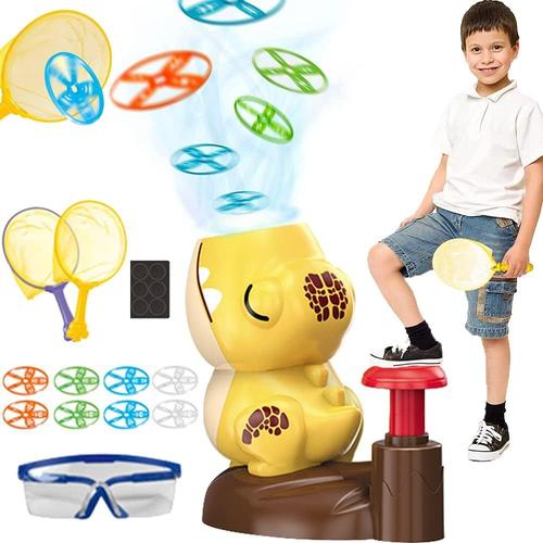 Jouet De Lanceur De Disque Volant,Flying Toys Disc Shooters Pour Enfants,Lanceur De Disque,Soucoupe Volante Jouets D'ext¿¿Rieur,Jouet Volant,Flying Disc Launcher Toy For Kids (B)