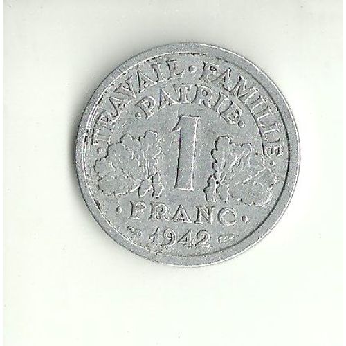 1 Franc De 1942 Alu -