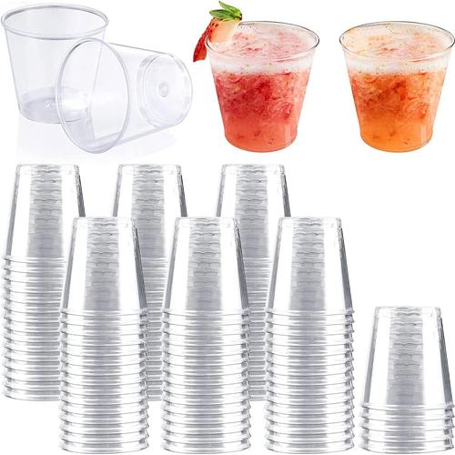 100 Verres ¿¿ Shot En Plastique, 5cl/50ml Shooter Plastique Gobelet Plastique R¿¿Utilisables Verres ¿¿ Liqueur Transparent Verrines Plastique Pour Anniversaires Barbecue Mariages F¿ºtes