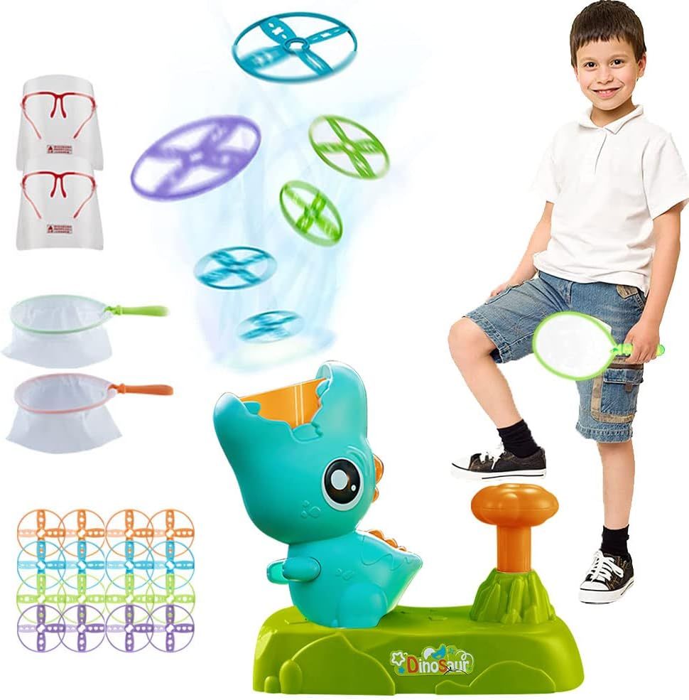 Jouet De Lanceur De Disque Volant,Flying Toys Disc Shooters Pour Enfants,Lanceur De Disque,Soucoupe Volante Jouets D'ext¿¿Rieur,Jouet Volant,Flying Disc Launcher Toy For Kids (F)