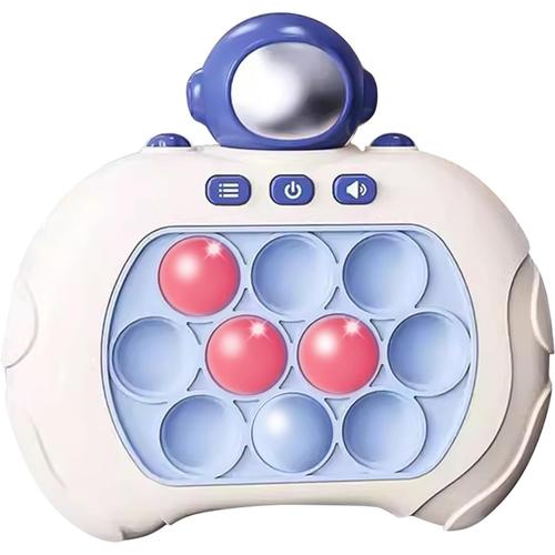 Quick Push Pop Bubble Sensory Fidget Toy,Jouets Anti Stress Console De Jeu Puzzle Silicone Light Bouton Pour Jouets De Soulagement De L'anxi¿¿T¿¿ Educatifs Autisme Enfants Adultes (Astronaute)