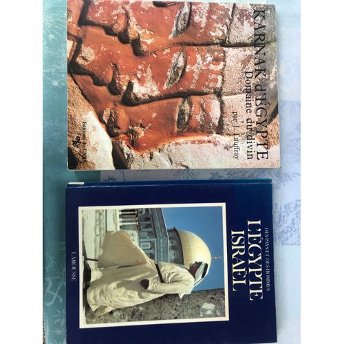 Karnak D Égypte, Domaine Du Divin Par J Lauffray Éditions Du C N R S De 1988 - Des Pays Et Des Hommes, L Égypte Et Israël Éditions Larousse 1985 : 2 Livres