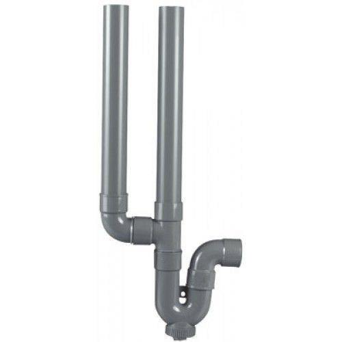 Siphon machine à laver double sortie horizontale INTERPLAST
