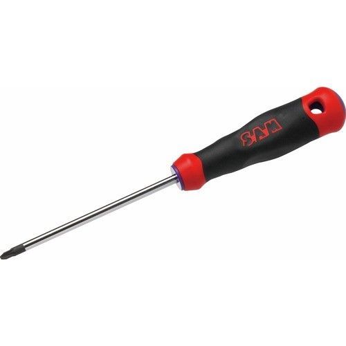 Tournevis Pozidriv S1, manche bi-matière, lame ronde - 8X150 SAM OUTILLAGE