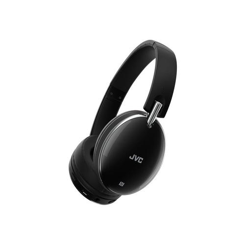 JVC HA-S90BN - Écouteurs avec micro - circum-aural - Bluetooth - sans fil - NFC* - Suppresseur de bruit actif - noir