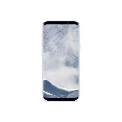 Samsung Silicone Cover Ef-Pg955 - Coque De Protection Pour Téléphone Portable - Silicone - Blanc - Pour Galaxy S8+