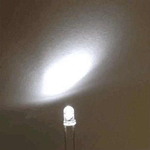 100 pièces 3MM BLANC LED D'eau Transparent Clair led Ronde led 3mm Blanc froid 3V Lampe à Diode Électroluminescente