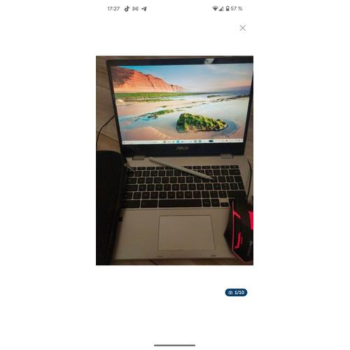 Asus Chromebook Flip CM1(CM1400) - 14" AMD 3000 Series - Ram 4 Go - DD 64 Go