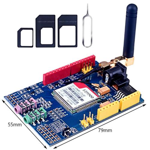 Module quadri-bande de carte de développement de bouclier de SIM900 GPRS/GSM pour C84 Compatible