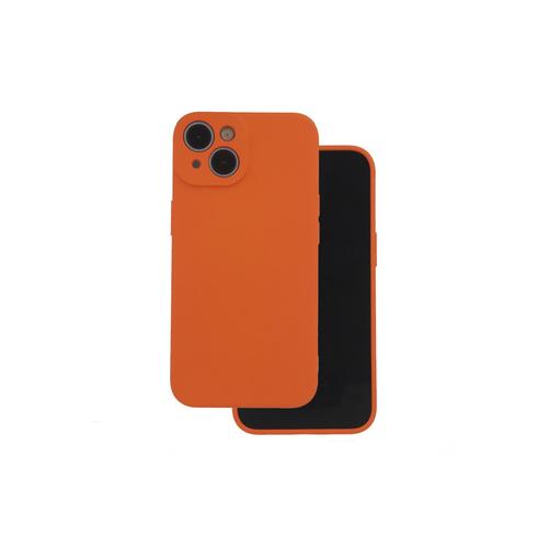 Jaym - Coque Silicone Orange Pour [ Apple Iphone 14 ] - 100% Silicone Et Microfibre - Renforcée Et Ultra Doux