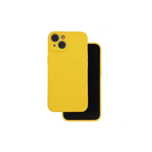 Jaym - Coque Silicone Jaune Pour [ Apple Iphone 14 ] - 100% Silicone Et Microfibre - Renforcée Et Ultra Doux