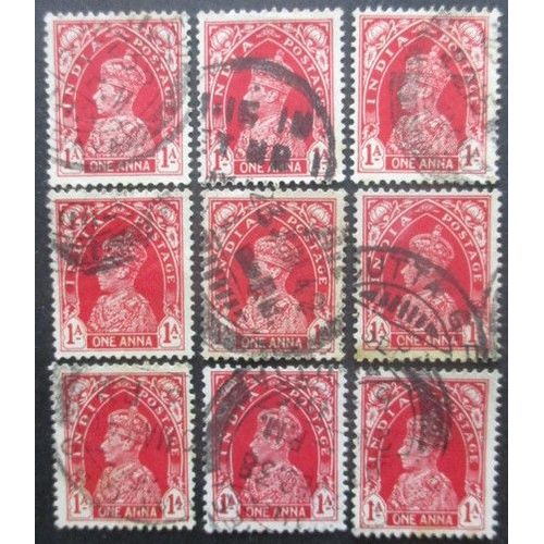 Inde Anglaise N°146 X 9 Oblitéré