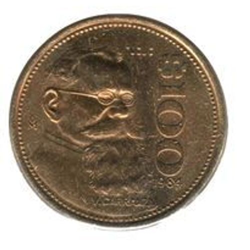 Pièce 100 Pesos Mexique - 1989