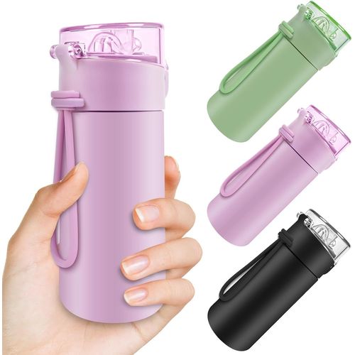 150ml Petite Bouteille Isotherme, Gourde Isotherme Avec Couvercle Verrouillable Anti-Fuite, Bouteille D'eau Acier Inoxydable  Double Paroi, Sans Bpa, Pour Running, cole, Bureau (Rose)
