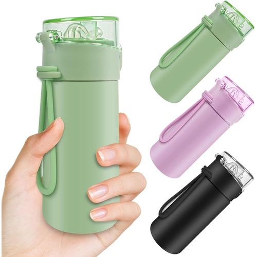 150ml Petite Bouteille Isotherme, Gourde Isotherme Avec Couvercle Verrouillable Anti-Fuite, Bouteille D'eau Acier Inoxydable  Double Paroi, Sans Bpa, Pour Running, cole, Bureau (Vert)