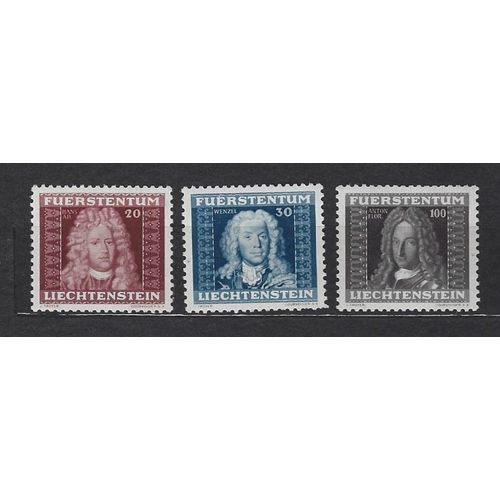 Liechtenstein, Lot De 3 Timbres Neufs, 1941