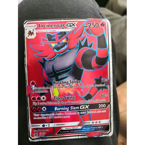 Carte Pokemon Incineroar Gx Version Anglaise
