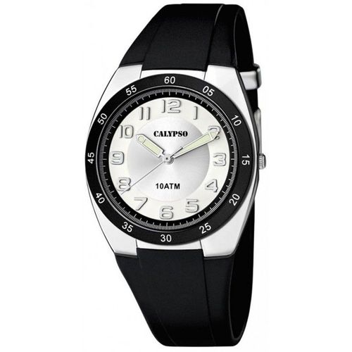 Calypso Street Style Montre Homme Cadran Noir / Argenté Bracelet Noir-K5753/5