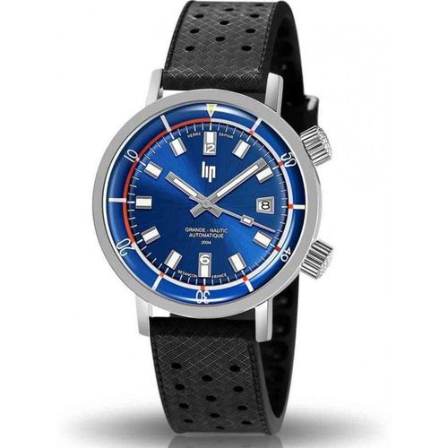 Lip Nautic-Ski Montre Homme Automatique Bracelet Silicone Noir 671521