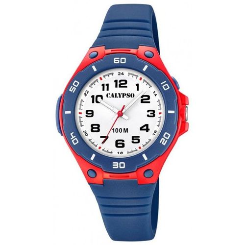 Calypso Sweet Time Montre Junior Bracelet Résine Bleue K5758/1
