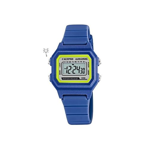 Calypso Junior Chrono Bracelet Silicone Bleu K5802/5