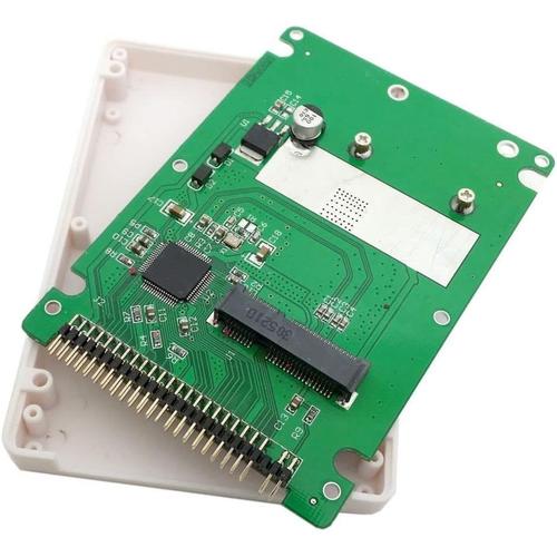 mSATA Mini PCI-E SATA SSD vers 2,5 Pouces IDE 44 Broches boîtier de Disque Dur boîtier Blanc pour Ordinateur Portable