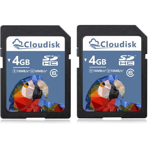 Lot de 2 Cartes mémoire Flash 4 Go