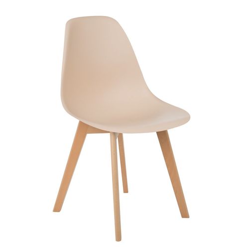Chaise De Salle À Manger Nordique Scand Brun Blé