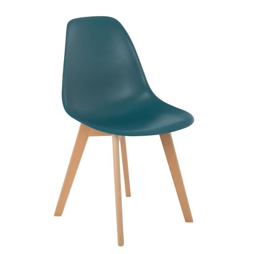 Chaise De Salle À Manger Nordique Scand Bleu Turquoise Intense