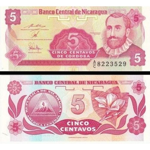 Billet Nicaragua 5 Cordoba