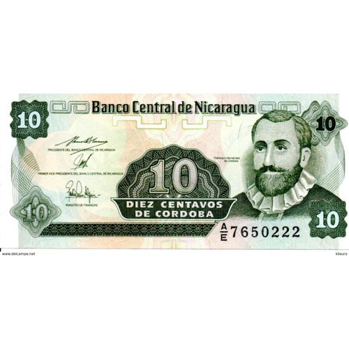 Billet Nicaragua 10 Cordoba