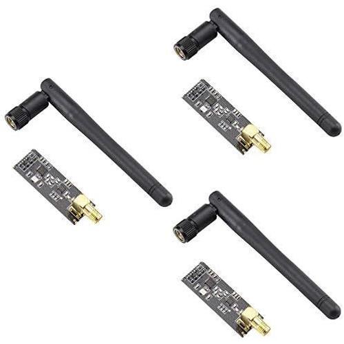 3PCS sans Fil Émetteur-récepteur Module NRF24L01 + PA + LNA avec antenne, 1100 m, Compatible avec Arduino