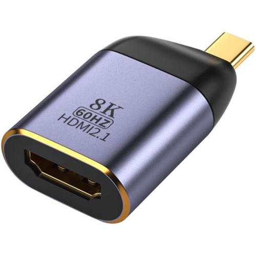 CY USB4 USB-C Type-C Mâle Source vers HDMI 2.0 Femelle Display 8K 60HZ UHD 4K HDMI Monitor Adapter