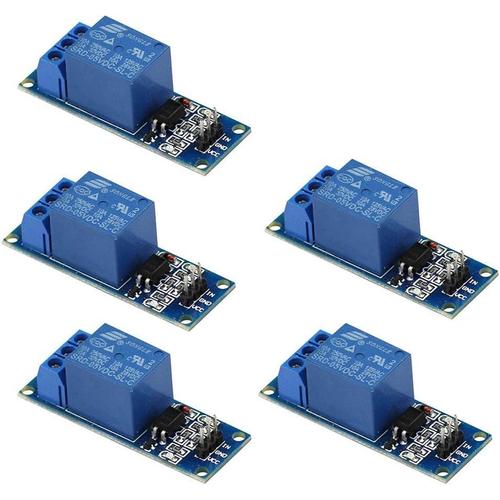 5PCS 5V 1 Canal Relais Module Bouclier Optocoupleur pour PIC AVR DSP Arm Arduino