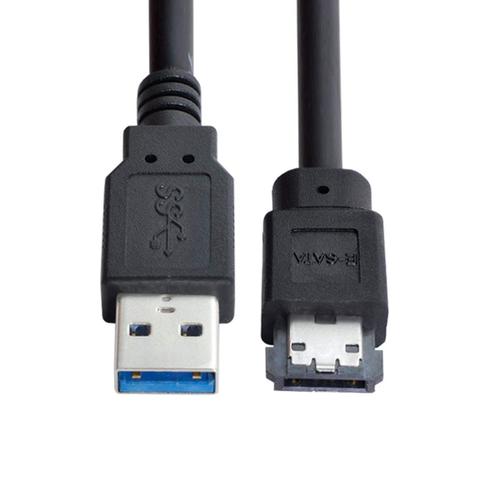 Adaptateur USB 3.0 vers eSATA DC5V USB 2.0 vers HDD/SSD/ODD eSATAp