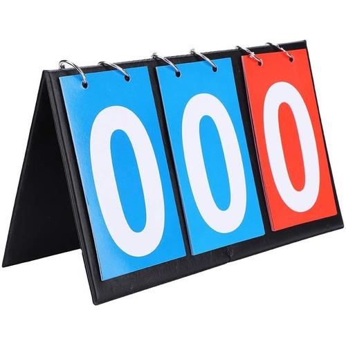 Compteur De Score,3 Sportive Compteur Multifonction Tableau Sports Flip D'affichage Bord Numérique Sportive Ableau Portable À Bascule Léger Table En Carton Pour Le Jeu Compétition D'échecs